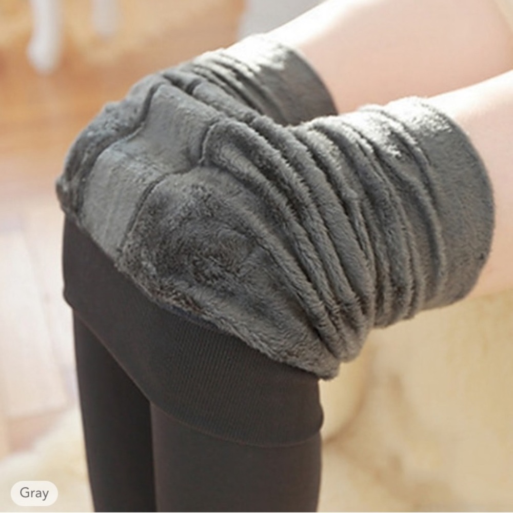 Bearpaw Gray Leggings | Size Large | Soft & Stretchy